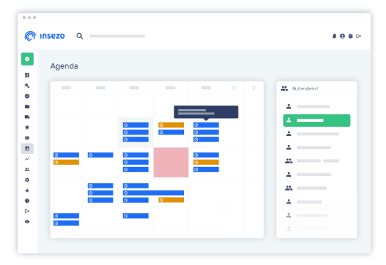 Bedrijfsrooster Bedrijfsrooster