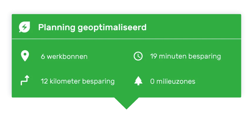 Planning optimaliseren